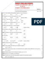 Class X (Maths)