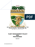 Fleet Management Policy