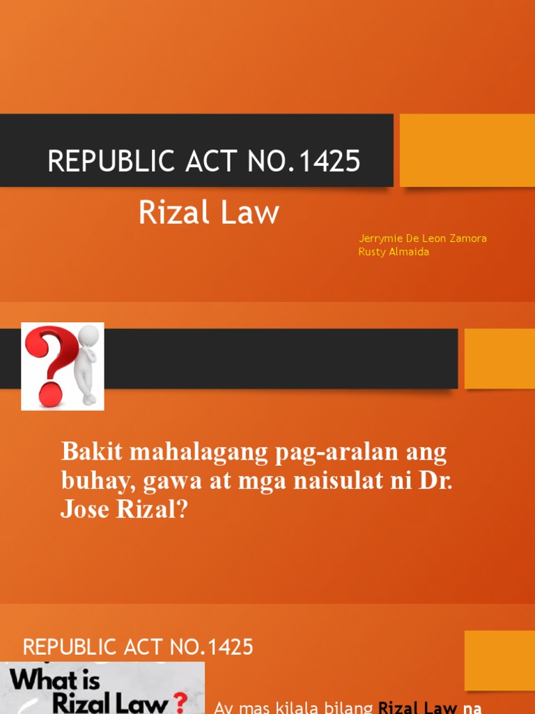 Republic Act No 1425 | Download Free PDF | Philippines