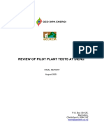 Review of Pilot Plant Tests Final.