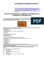 Oznakowanie Substancji Niebezpiecznych: 1. Adr-Rid