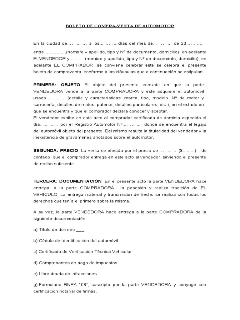 Boleto de Compra-Venta | PDF | Justicia | Crimen y violencia