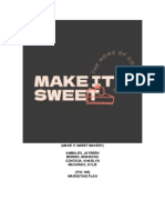 Make It Sweet Bakery Marketing Plan