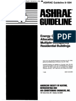 ASHRAE Guideline 8-1994 Energy Cost Allocation For Multiple-Occupancy Residential Buildings