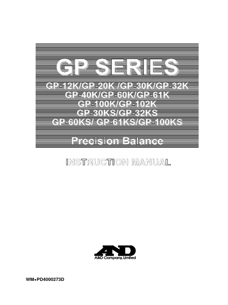 GP Series: Precision Balance | PDF