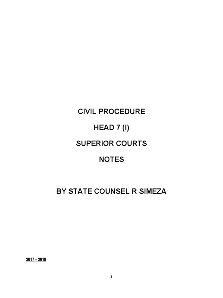 Civil Procedure in Zambian Courts | PDF | Supreme Courts | Appeal