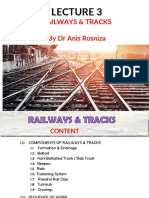 Week 6 - Railways & Tracks