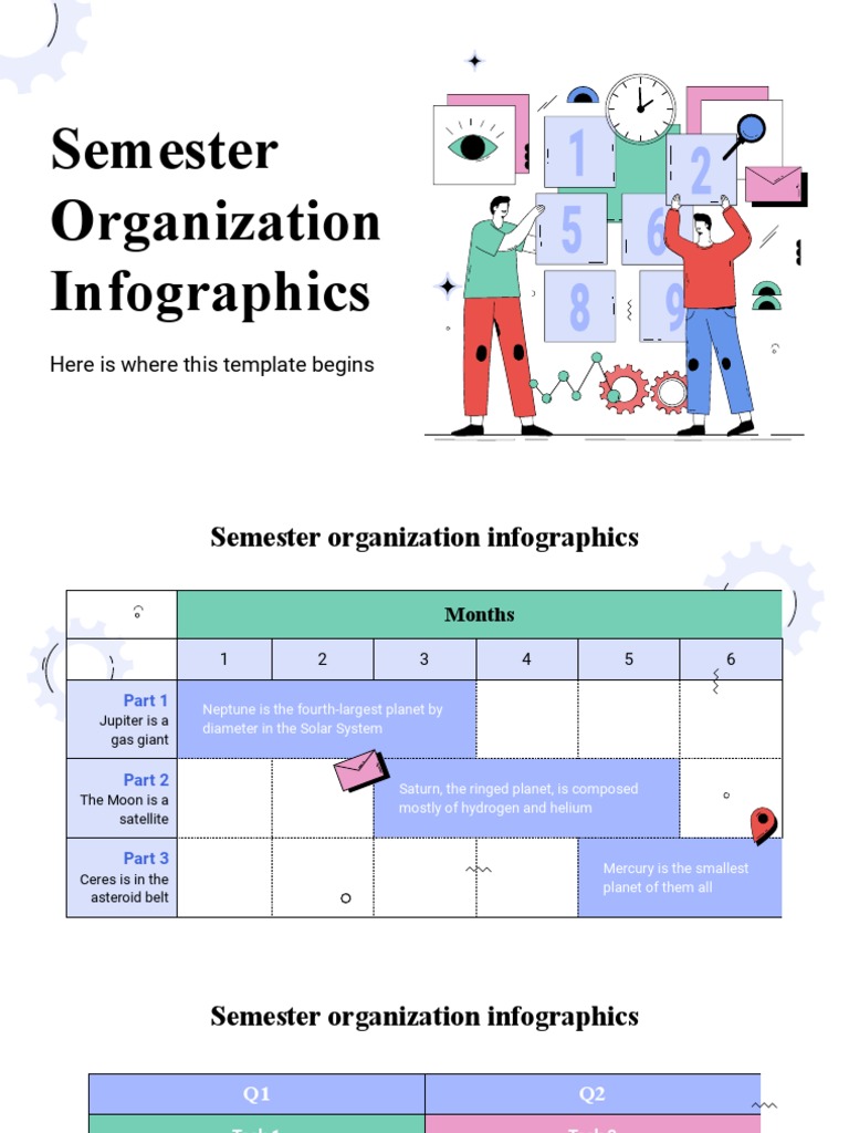 Semester Organization Infographics by Slidesgo | PDF | Planets | Solar ...