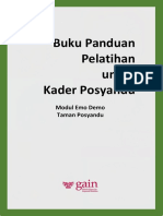 Buku Panduan Pelatihan Untuk Kader Posyandu: Modul Emo Demo Taman Posyandu