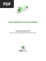 Critical Appraisal of Intervention Studies