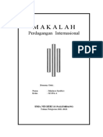 Makalah Ekonomi Tentang Perdagangan Internasional