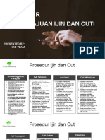 Sosialisasi Pengajuan Ijin Dan Cuti