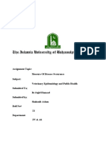 Measure of Disease Occurance (Roll No 21)