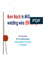 Mig Wire Burn Back Details