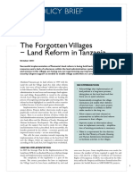 Pedersen The Forgtten Villages - Land Reform in Tanzania