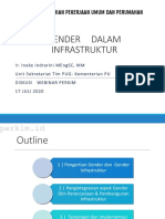 Gender Dalam Infrastruktur Oleh Ir - Ineke Indrarini M.eng SC MM