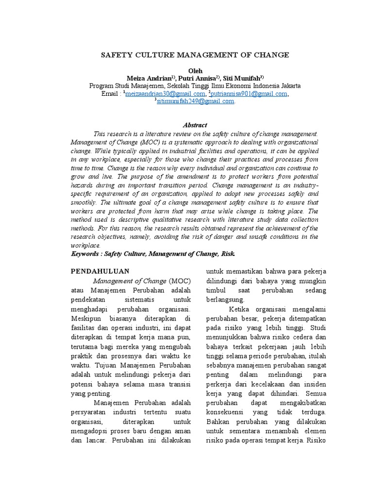 Safety Culture | PDF