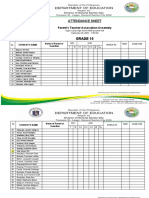 Iso Attendance Sheet