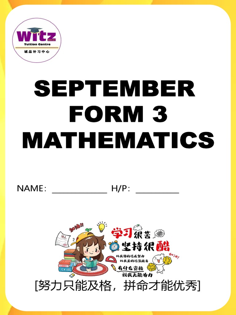 PT3 Mathematics Form 1 Set Notes | PDF | Function (Mathematics ...