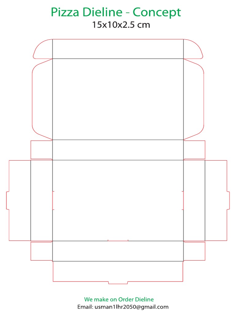 Pizza Dieline PDF