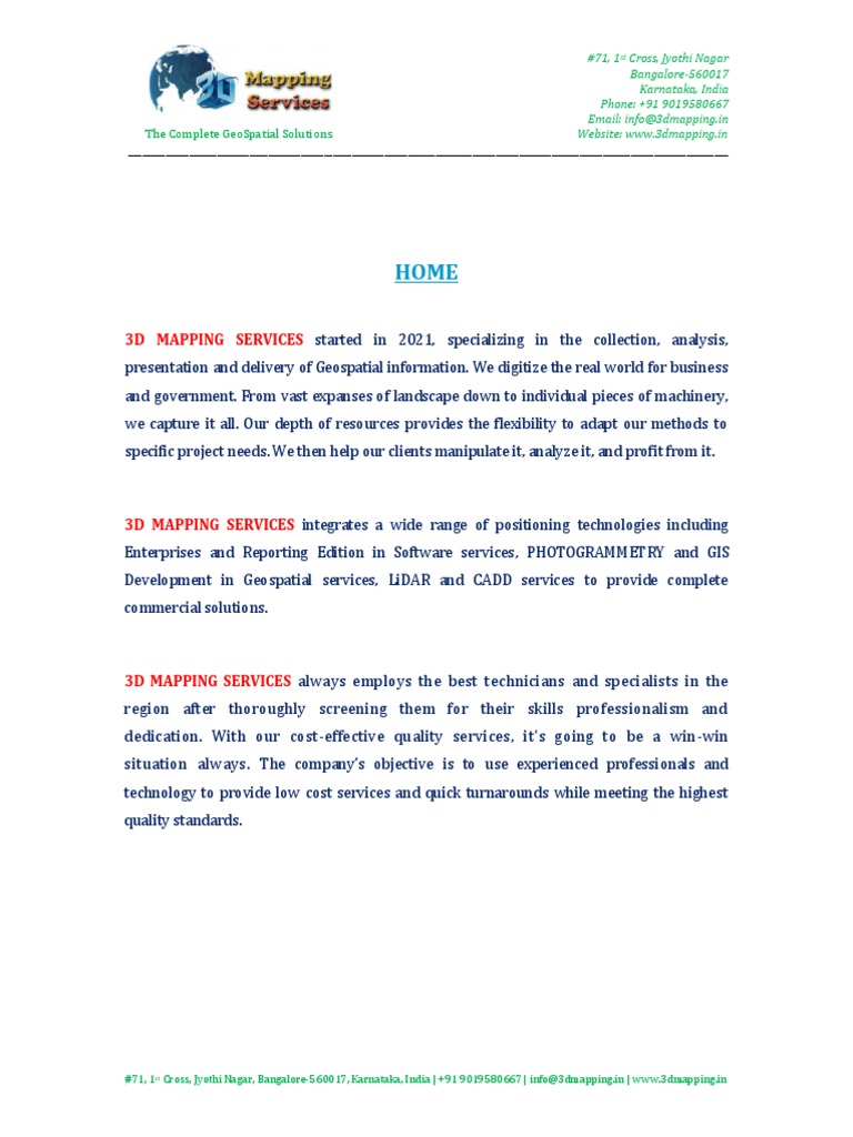 3D Mapping Services Portfolio - 1