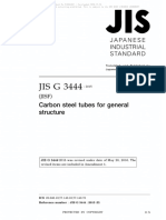 JIS G 3444-2015 Carbon Steel Tubes For General Stucture