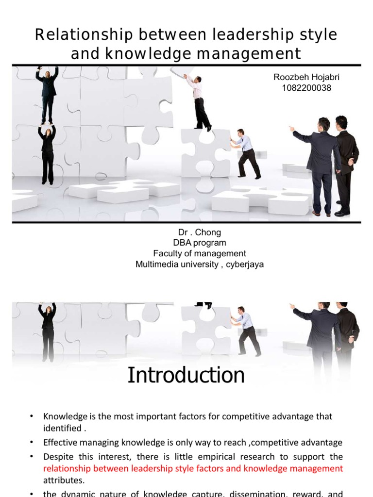 Leadership in Knowledge Management | PDF | Knowledge Management ...