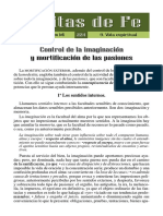 Control de La Imaginación y Mortificación de Las Pasiones