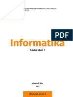 Buku Siswa Informatika KLS X Sem 1
