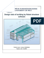 Design Slab of Building by Robot Structure