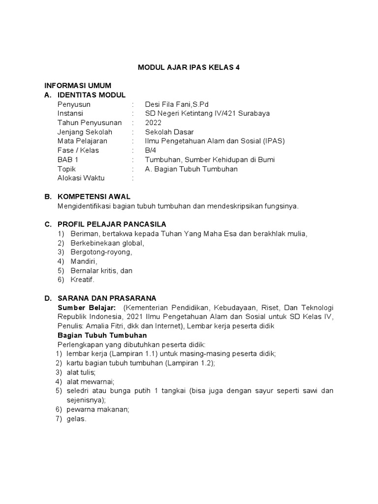 7c File Contoh Modul Ajar RPP | PDF