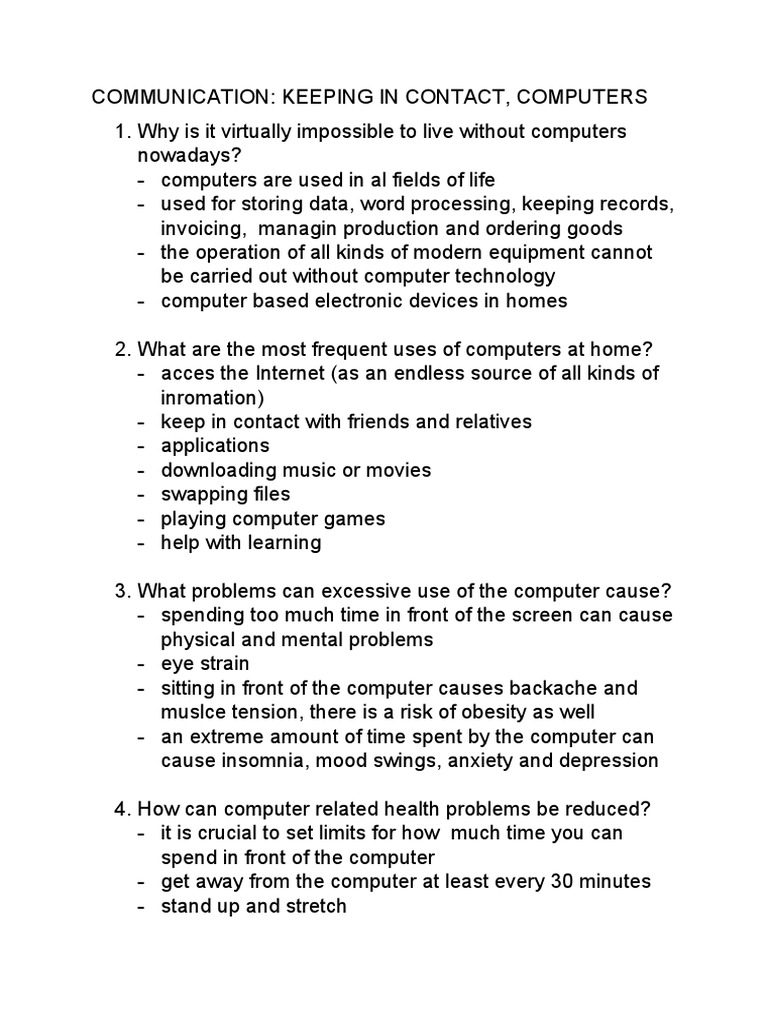 Internet and Communication | PDF | Internet | Laptop