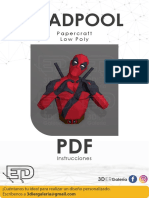 Papercraft Deadpool bajo