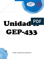GEP-433 Unidad II - Contenido