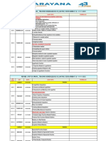 Revised (Maths) - JR Iit Co Spark - Teaching Schedule & QP Allotment - 2022-23 (Code - Green-7) - 01-11-2022