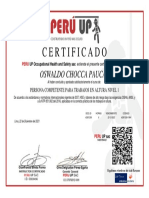 Certificado de Altura Nivel 01-Oswaldo Chocca Paucar