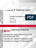 Network Layer Functions and IP Addressing