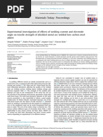 Eperimental Investigation of Effects of Welding Current and Elektrode Angle