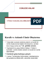 Cümlede Anlam - Yeni̇ Nesi̇l Sorular