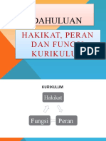 Hakikat Peran Dan Fungsi Kurikulum