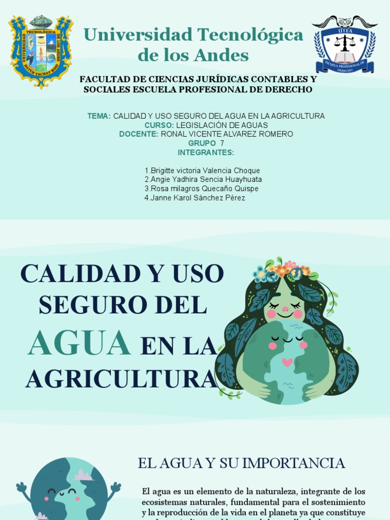 Ppt- Calidad y Uso Del Agua | PDF | Agua | Riego