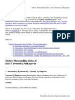 Materi Matematika Kelas 8 Bab 6 Teorema Pythagoras