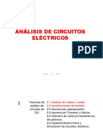 Análisis circuitos eléctricos