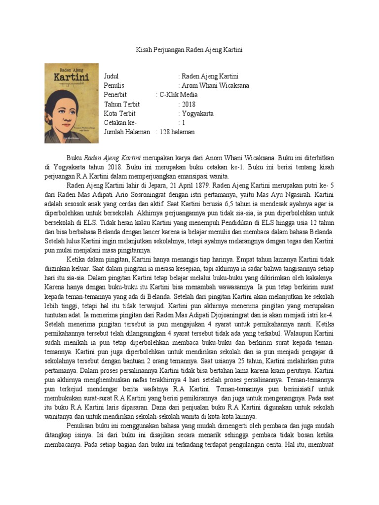 Resensi Ra Kartini Pdf