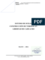 Estudio de Suelos Veredas Av. Libertad Cahuacho PDF