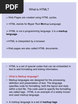 HTML