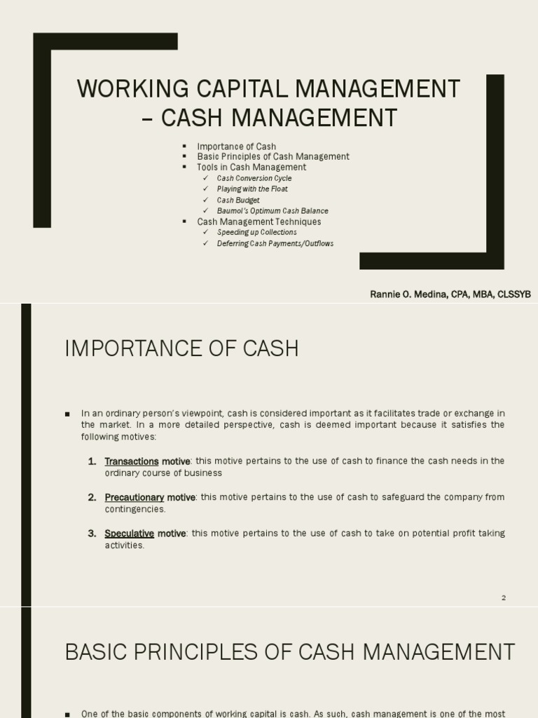Effective Cash Management Strategies | PDF | Banks | Cheque