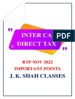 INTER CA DIRECT TAX IMPORTANT POINTS