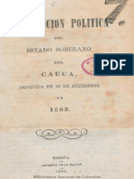 Constitución Política Del Estado Soberano Del Cauca, Espedida en 16 de Setiembre de 1863