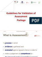 4. Assessment Package Validation